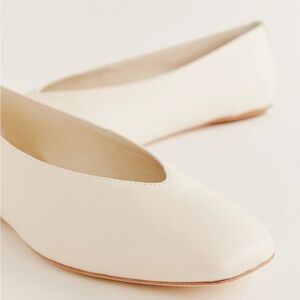 REFORMATION Prudence Ballet Flat in almond leather